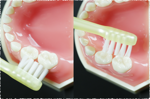 奥歯の外側・内側の磨き方